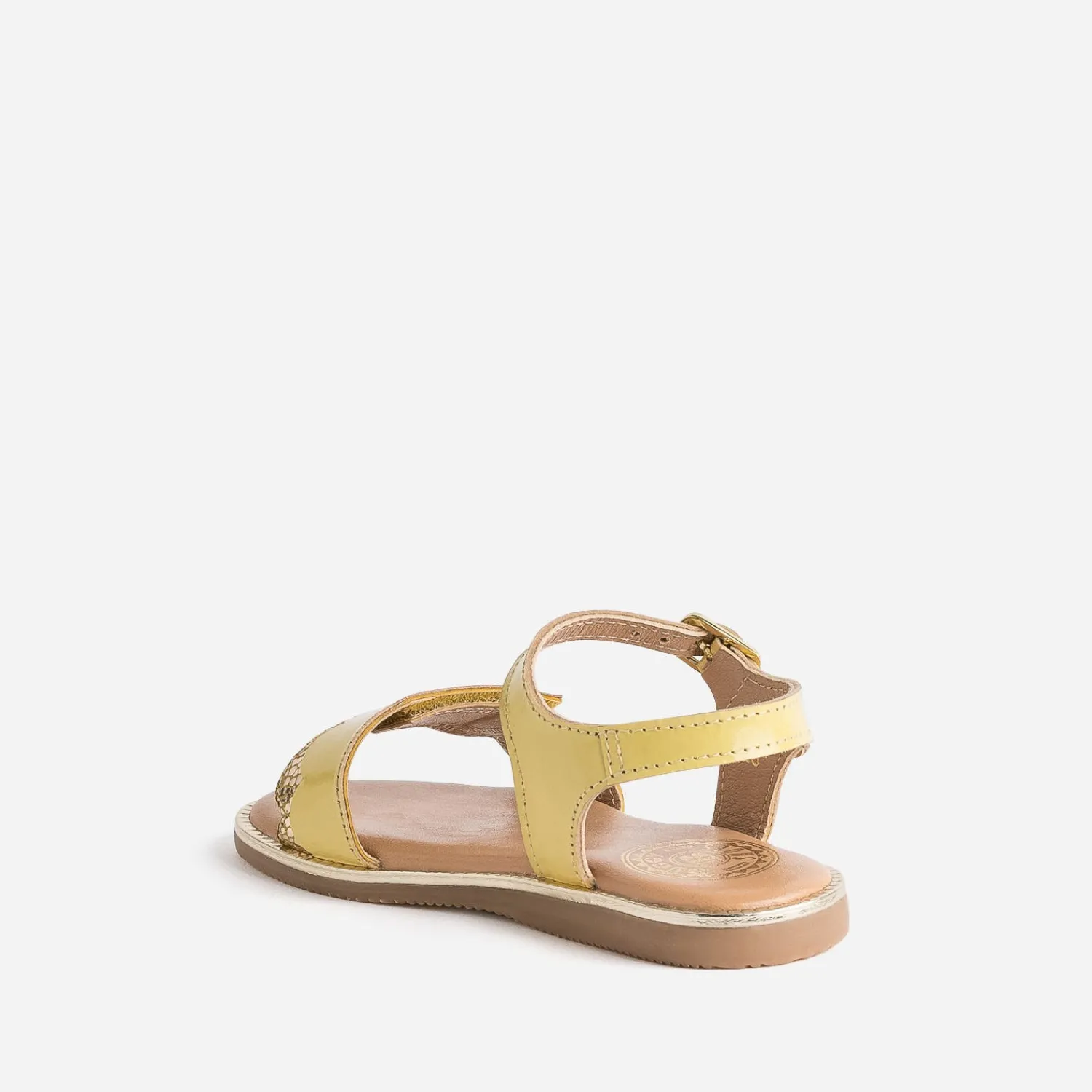 Buggy Sandales^Sandale en cuir verni JAUNE