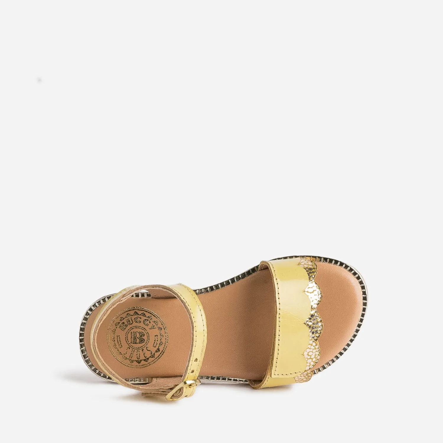 Buggy Sandales^Sandale en cuir verni JAUNE