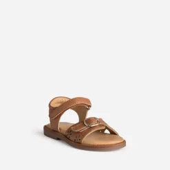 Buggy Sandales^Sandale marron cuir ajouré CAMEL