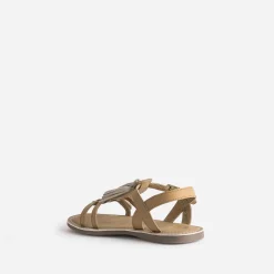 Buggy Sandales^Sandale marron cuir pampilles amovibles MARRON CLAIR
