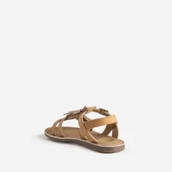 Buggy Sandales^Sandale marron cuir pampilles amovibles MARRON CLAIR