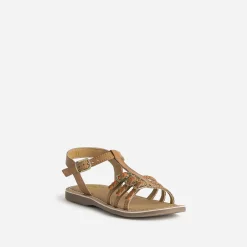 Buggy Sandales^Sandale en cuir brides tressées MARRON