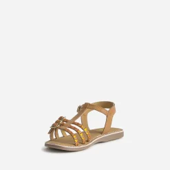 Buggy Sandales^Sandale en cuir brides tressées MARRON
