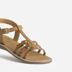 Buggy Sandales^Sandale en cuir brides tressées MARRON