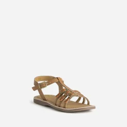Buggy Sandales^Sandale en cuir brides tressées MARRON