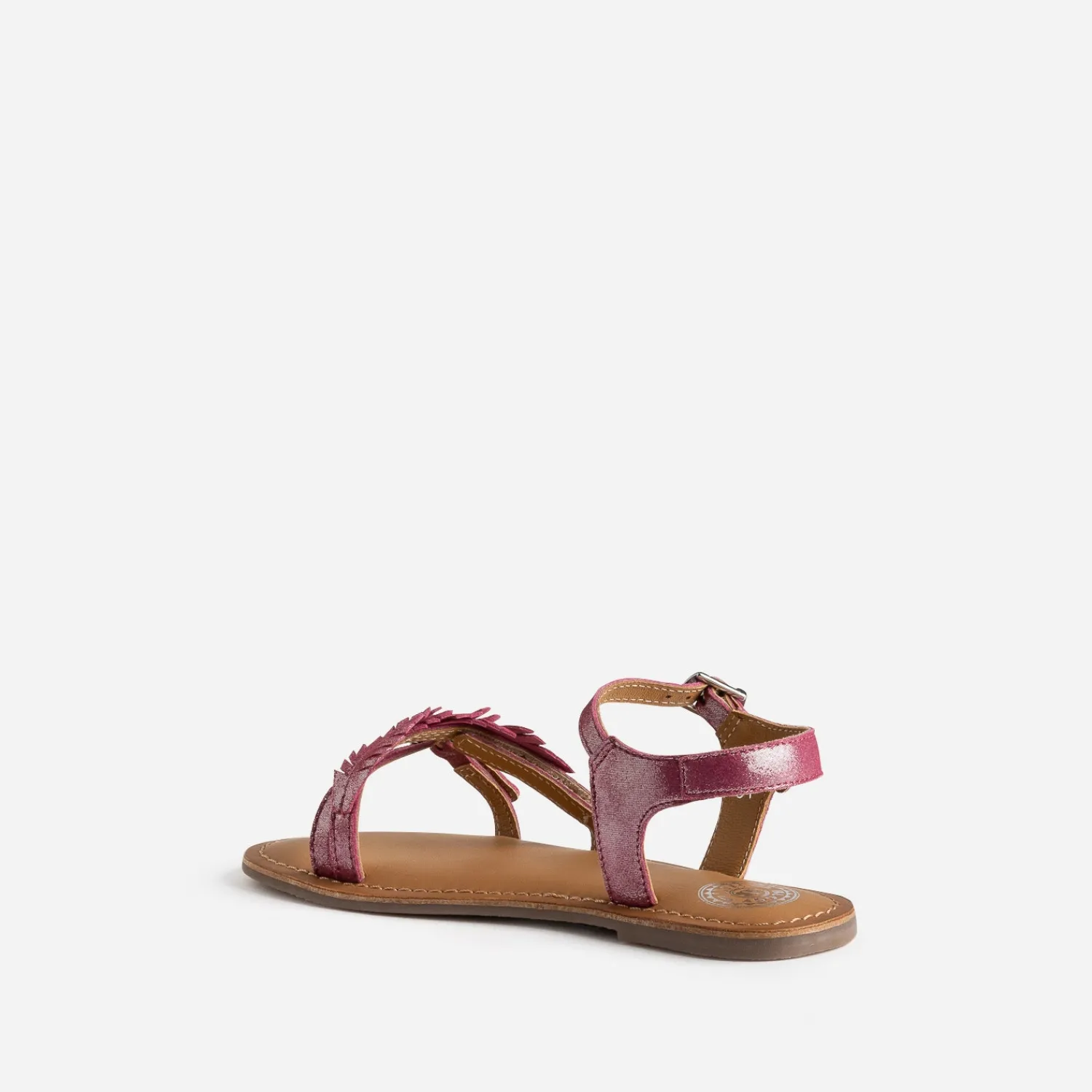 Buggy Sandales^Sandale cuir velours avec feuilles ROSE