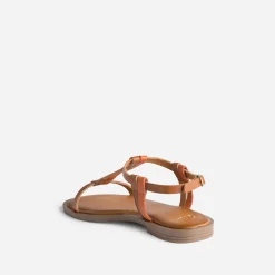 Eram Sandales^Sandale cognac et en cuir ORANGE