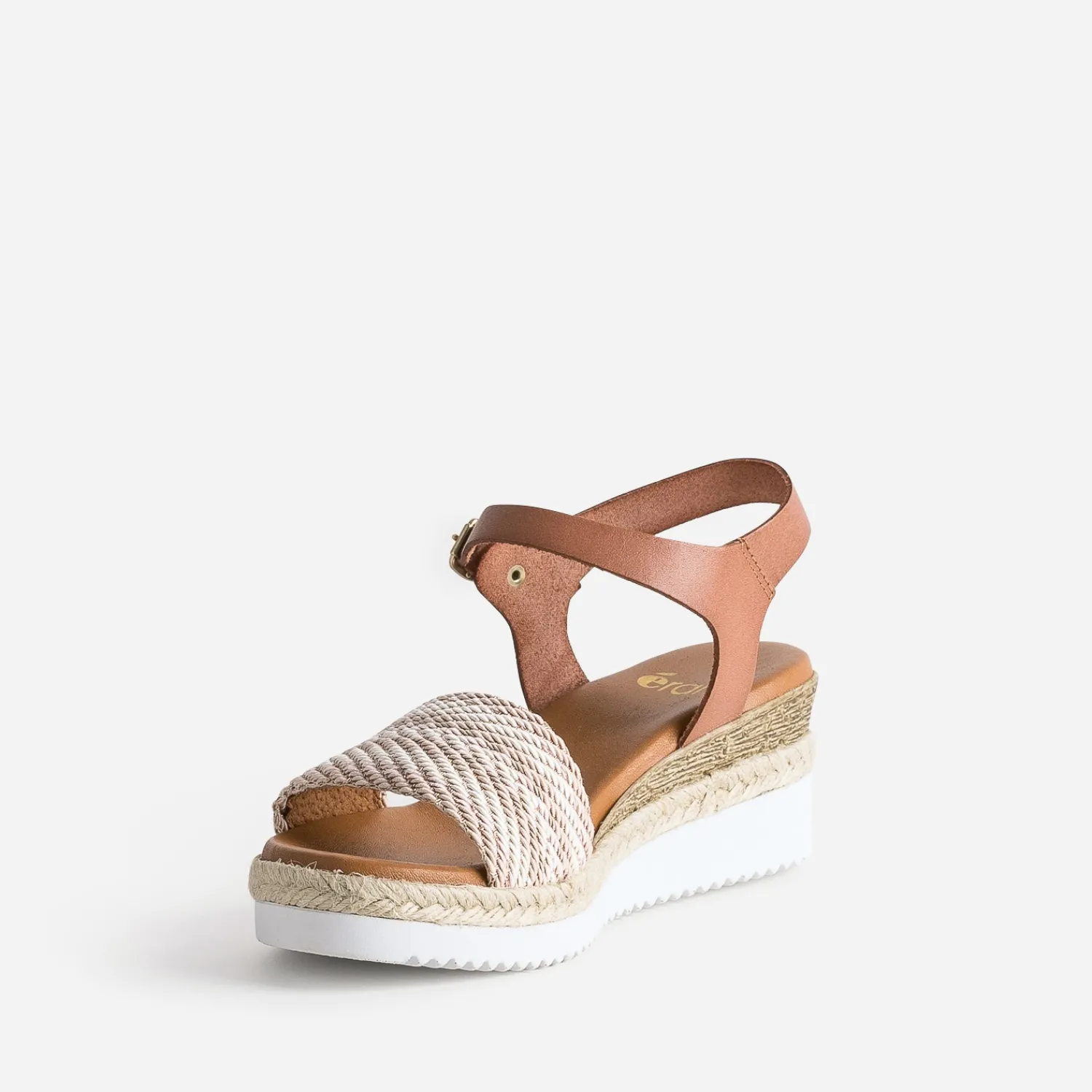 Eram Sandales^Sandale compensée en cuir éco-conçu ROSE