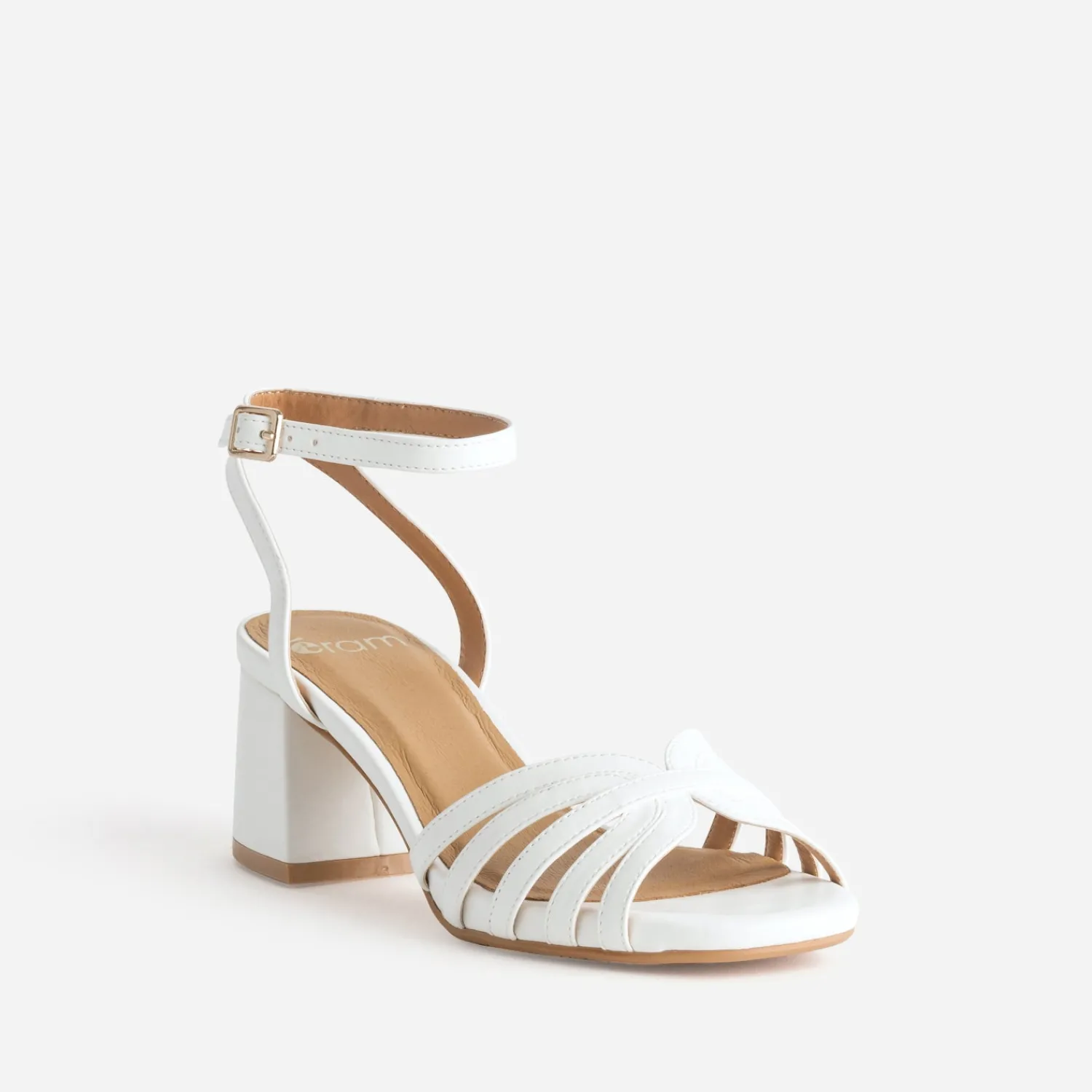 Eram Sandales^Sandale écrue à brides BLANC