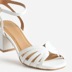 Eram Sandales^Sandale écrue à brides BLANC