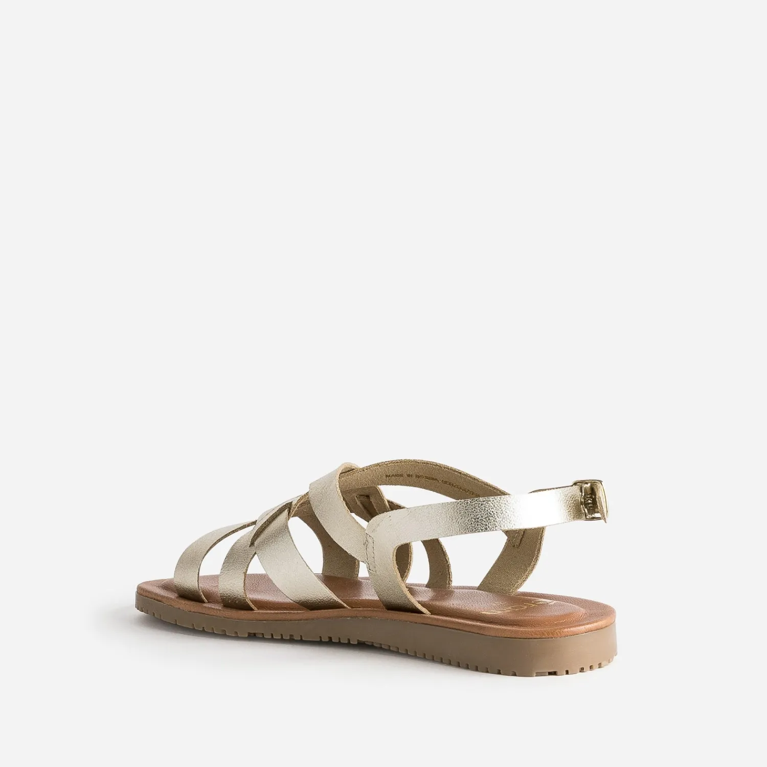 Eram Sandales^Sandale dée en cuir à brides croisées OR