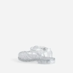 Meduse Sandales^Sandale enfant transparente paillettes ées ARGENT
