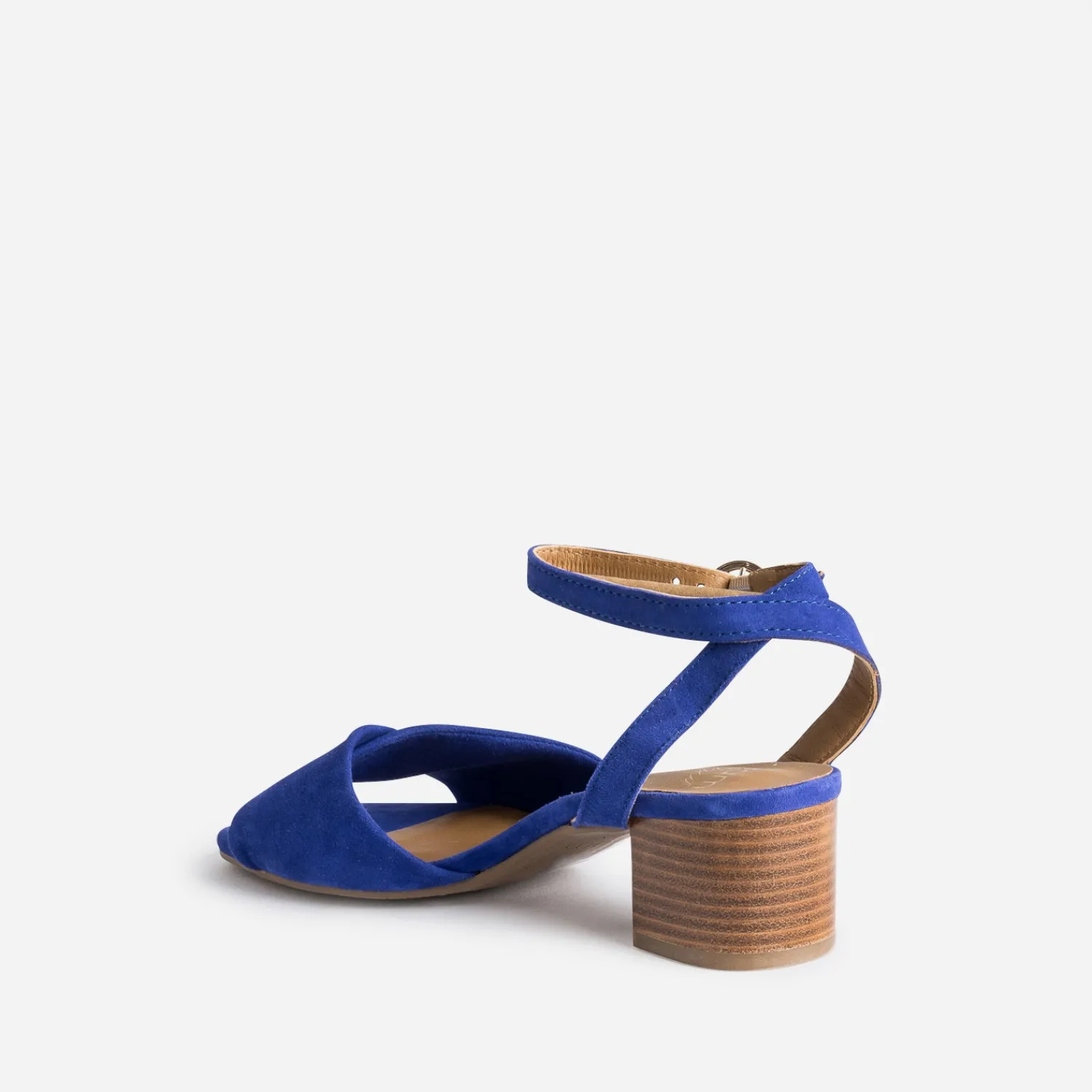 Eram Flex Sandales^Sandale électrique cuir velours BLEU
