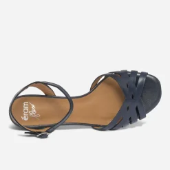 Eram Flex Sandales^Sandale bleu en cuir MARINE