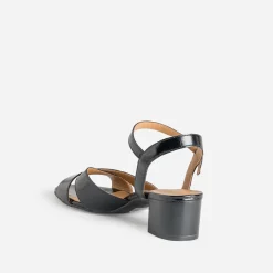 Eram Flex Sandales^Sandale cuir verni NOIR