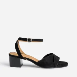 Eram Flex Sandales^Sandale e cuir velours NOIR