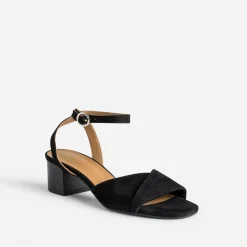 Eram Flex Sandales^Sandale e cuir velours NOIR
