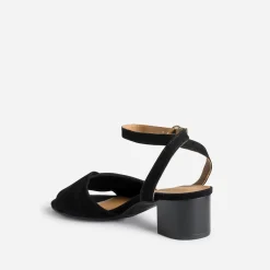 Eram Flex Sandales^Sandale e cuir velours NOIR