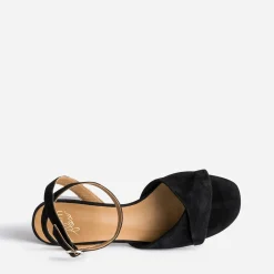 Eram Flex Sandales^Sandale e cuir velours NOIR