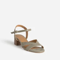 Eram Flex Sandales^Sandale e cuir effet python VERT