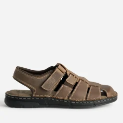 FRANCE ARNO Nu-Pieds/Sandales^Sandale fermée marron cuir COGNAC