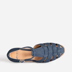 Eram Sandales^Sandale fisherman denim brut MARINE