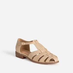 Eram Sandales^Sandale fishermann tressé BEIGE