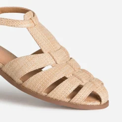 Eram Sandales^Sandale fishermann tressé BEIGE