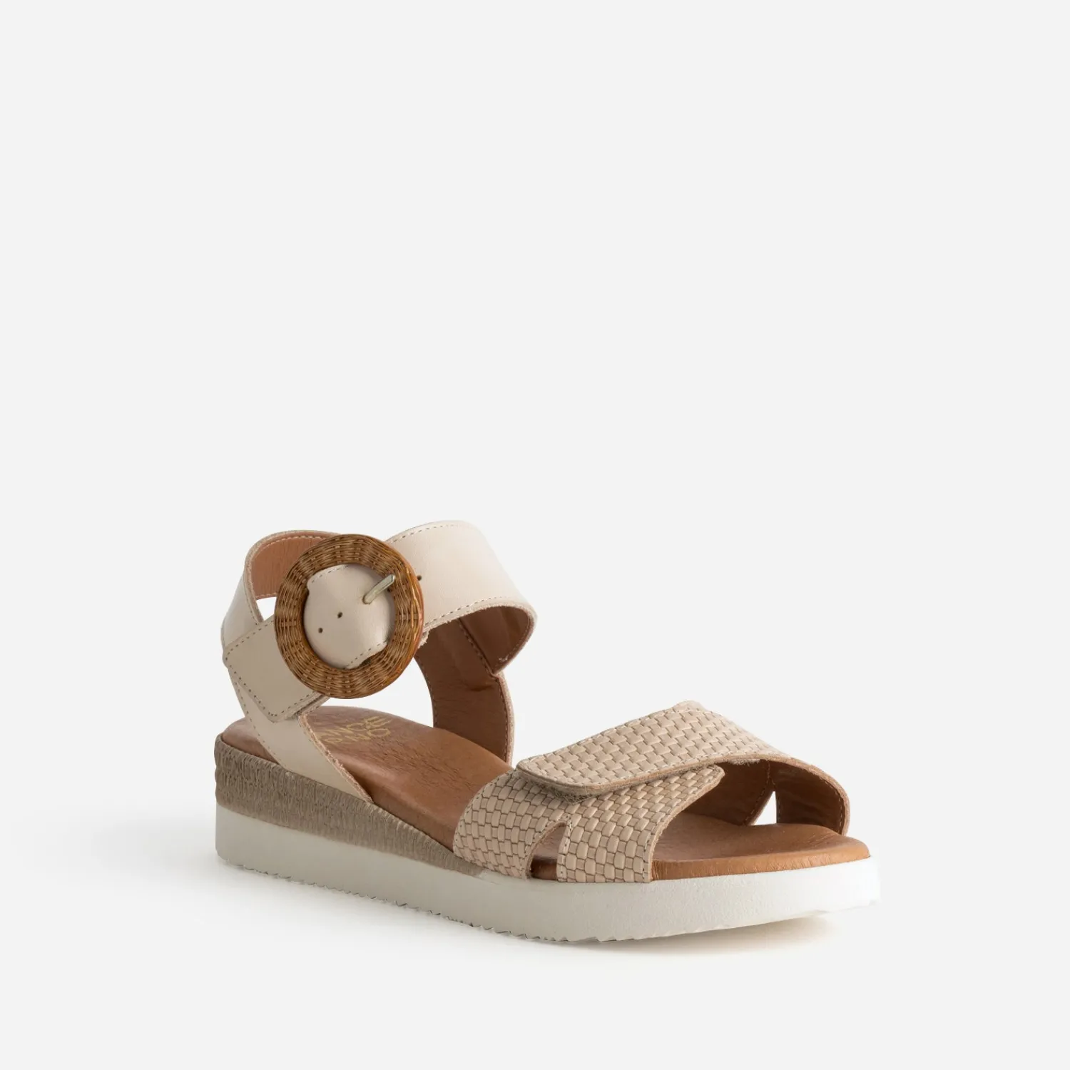 FRANCE ARNO Sandales^Sandale cuir embossé BEIGE