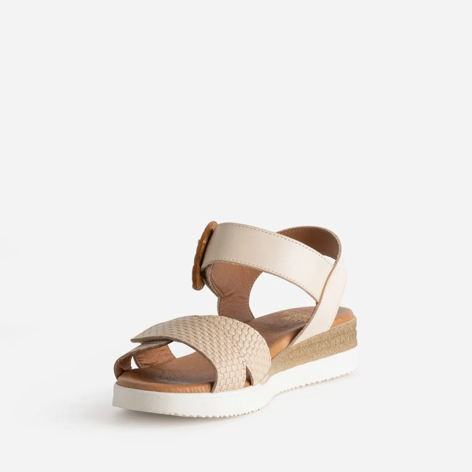 FRANCE ARNO Sandales^Sandale cuir embossé BEIGE