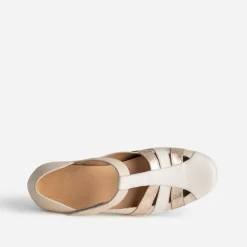FRANCE ARNO Ballerines^Sandale cuir BEIGE