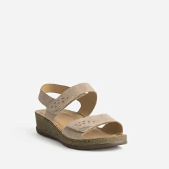 FRANCE ARNO Sandales^Sandale cuir nubuck BEIGE