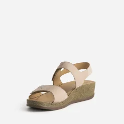 FRANCE ARNO Sandales^Sandale cuir nubuck BEIGE