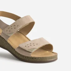 FRANCE ARNO Sandales^Sandale cuir nubuck BEIGE