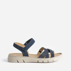 FRANCE ARNO Sandales^Sandale cuir nubuck MARINE