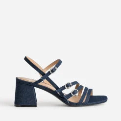 Eram Sandales^Sandale marine en jean BLEU