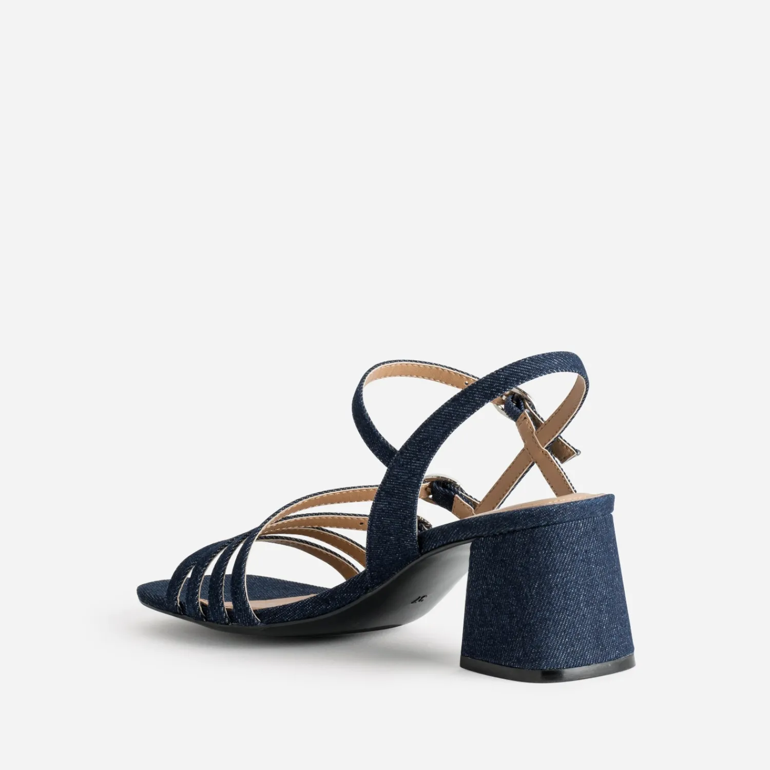 Eram Sandales^Sandale marine en jean BLEU