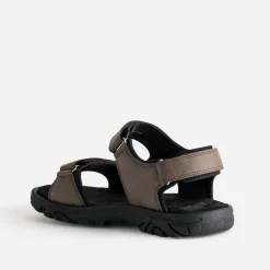 Eram Nu-Pieds/Sandales^Sandale à scratchs MARRON