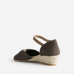 Eram Sandales^Sandale éco-conçue à petit talon compensé MARRON