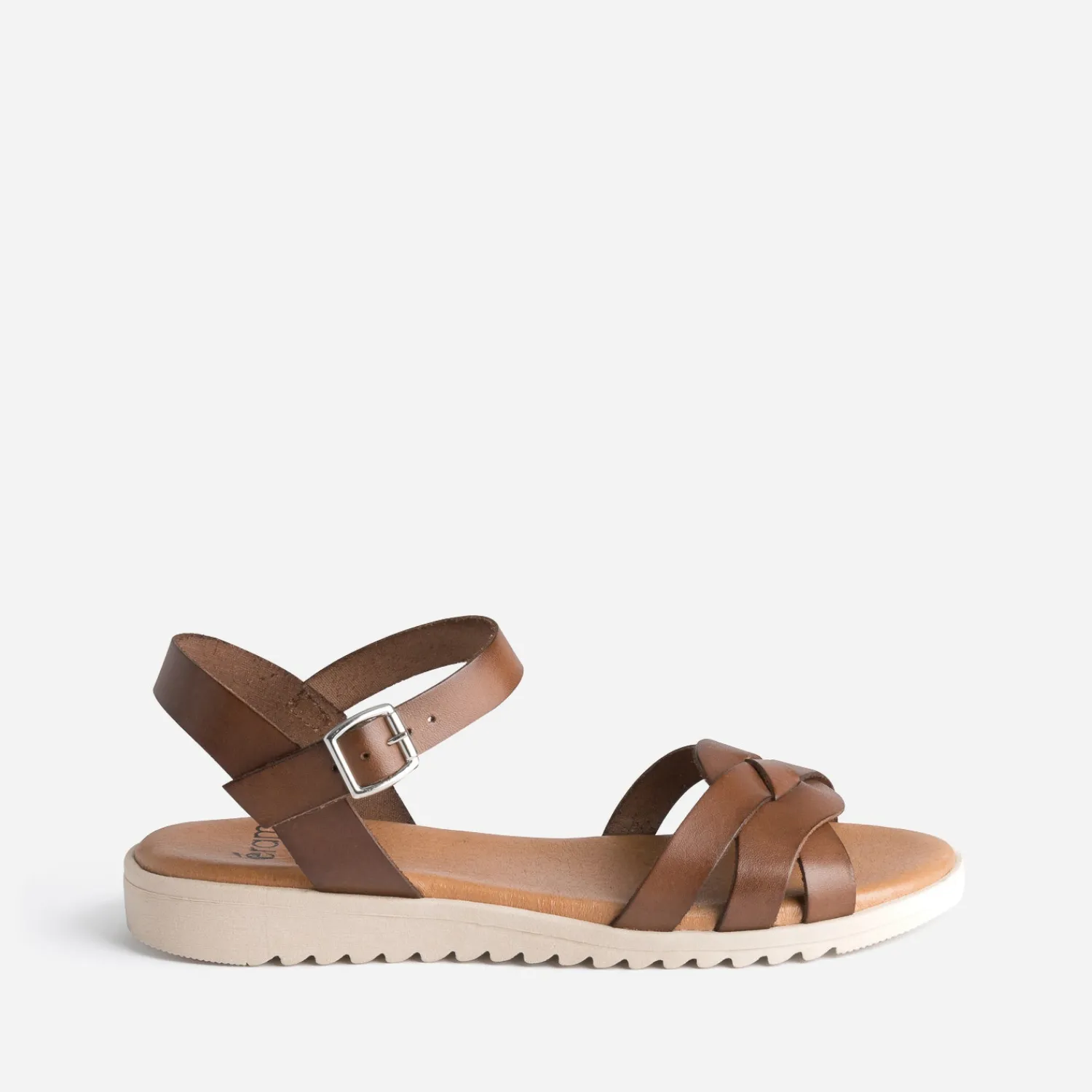 Eram Sandales^Sandale en cuir MARRON