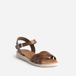 Eram Sandales^Sandale en cuir MARRON