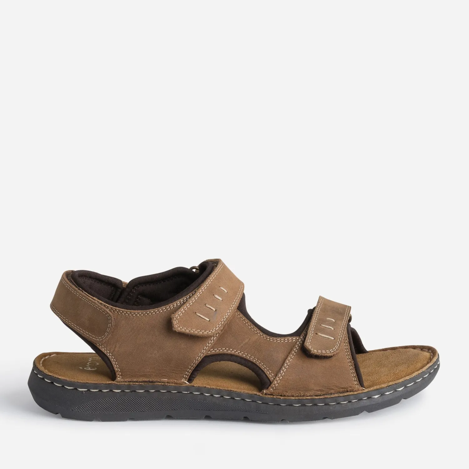 Eram Nu-Pieds/Sandales^Sandale marron en cuir éco-conçu CAMEL