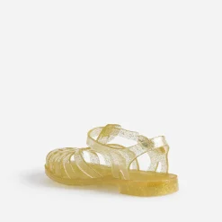 Meduse Sandales^Sandale jaune pailletée en plastique OR