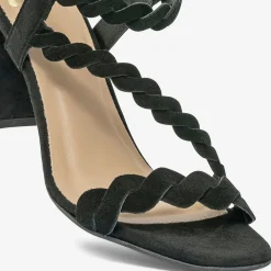 Eram Sandales^Sandale e en cuir velours NOIR