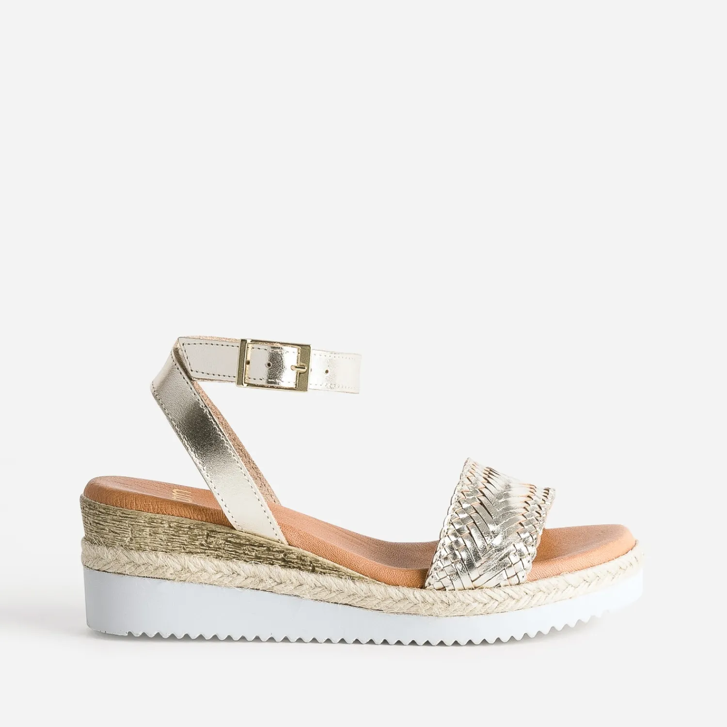 Eram Espadrilles|Sandales^Sandale en cuir éco-conçu OR