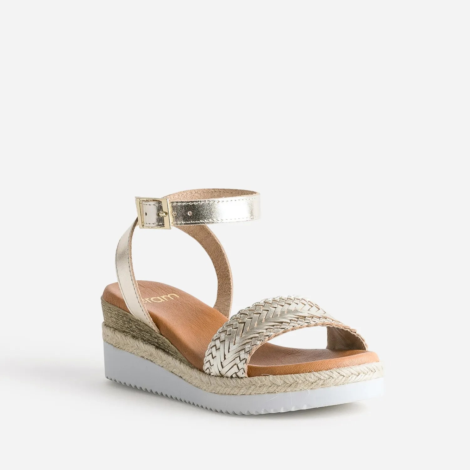 Eram Espadrilles|Sandales^Sandale en cuir éco-conçu OR