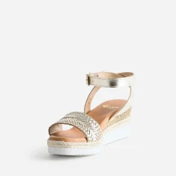 Eram Espadrilles|Sandales^Sandale en cuir éco-conçu OR