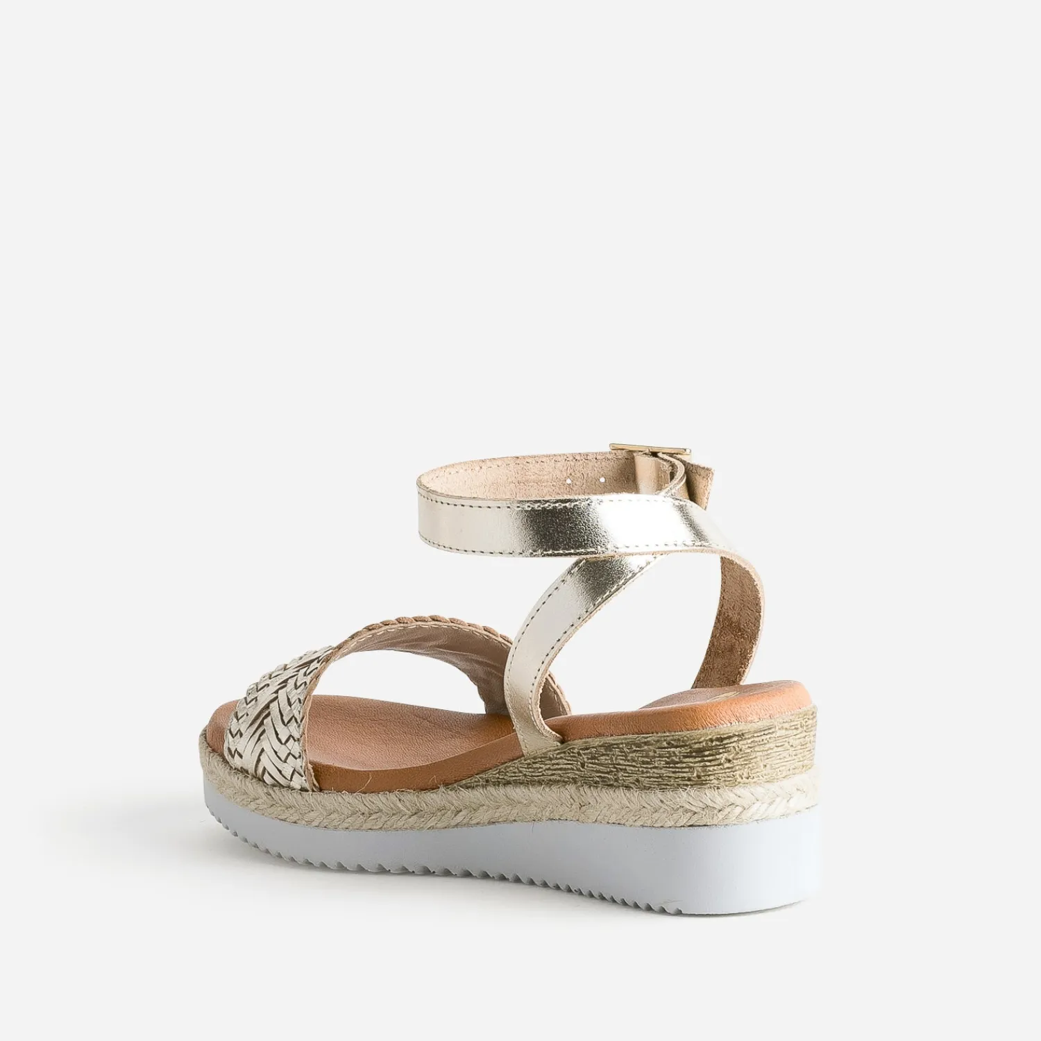 Eram Espadrilles|Sandales^Sandale en cuir éco-conçu OR