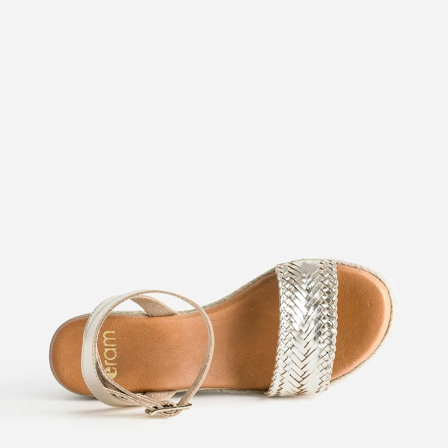 Eram Espadrilles|Sandales^Sandale en cuir éco-conçu OR