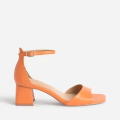 Eram Sandales^Sandale à talon flare ORANGE